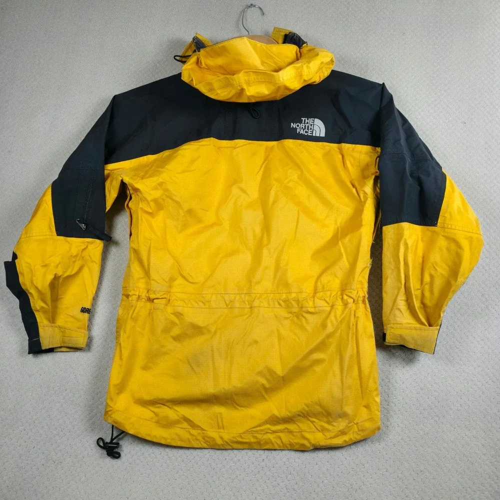 The North Face Goretex Jacket Size Small Yellow Black‎ Vintage Outdoors Gorpcore
